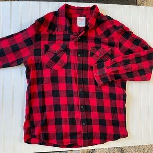 Men’s Plaid Levi’s button up.